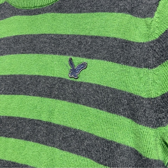 American Eagle AE Vintage Fit Sweater Men’s Size Large Green Cotton/Wool - Picture 3 of 9